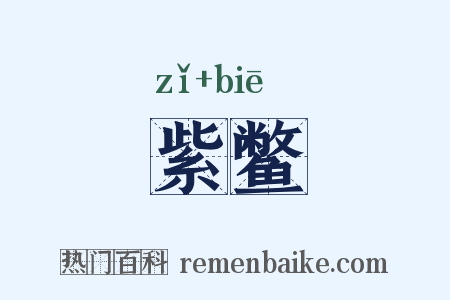 紫鳖是什么意思的图片